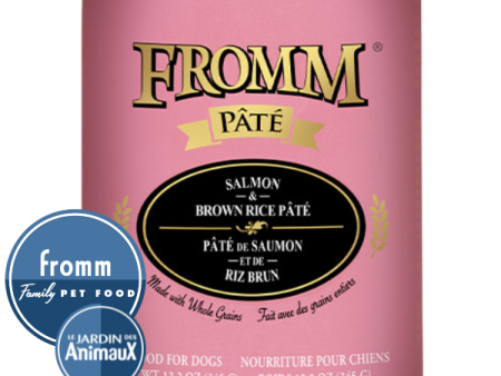 Conserve pour chien FROMM - PÂTÉ DE SAUMON ET DE POULET Sans Grains Online