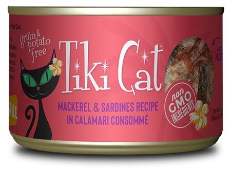 Tiki Cat Makaha Grill, conserve pour chat recette de maquereau, sardine et calmar Online now