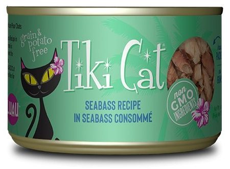 Tiki Cat Oahu Luau, conserve pour chat recette de poisson bar on Sale