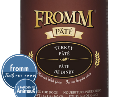 Conserve pour chien FROMM - PÂTÉ DE DINDE For Discount