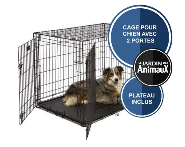 Cage métallique pour chien. 30” X 19” X 21” Cheap