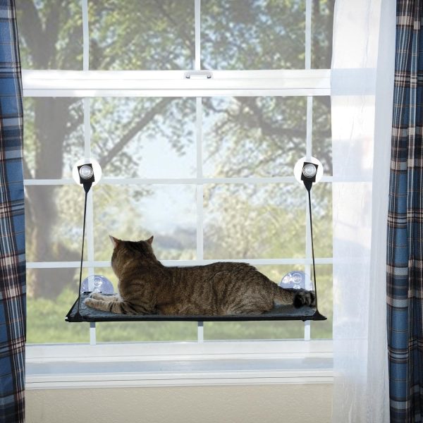 K&H \ Kitty Sill - EZ Window Mount, Tablette de bord de fenêtre pour chat Supply