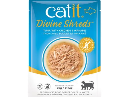 Garniture Divine Shreds pour chats, Thon avec poulet et wakamé, 75 g Online Hot Sale