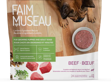 Nourriture crue pour chien Faim Museau - Simplement Bœuf Online now