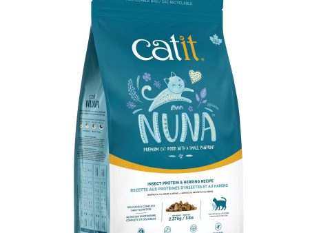 Nourriture Nuna pour chat - Recette de protéines d’insectes et de hareng For Discount