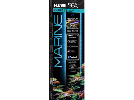 Rampe d’éclairage à DEL Marine Spectrum Fluval Sea, 32 W, 61 à 85 cm (24 à 34 po) For Cheap