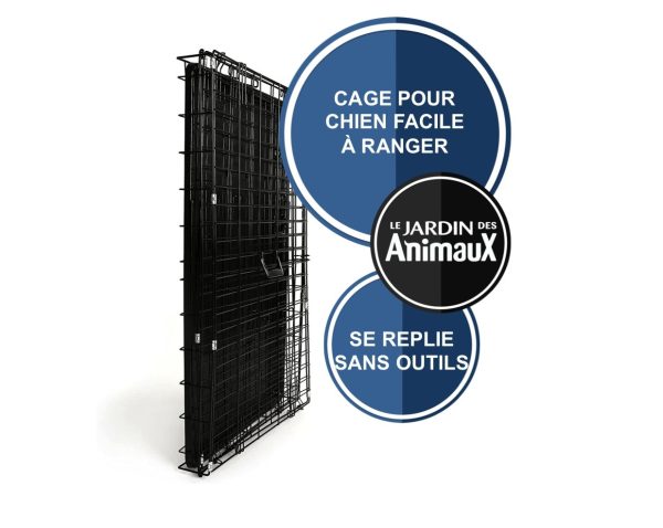 Cage métallique pour chien. 36” X 22” X 24” For Sale