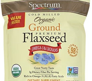 Spectrum Essentials Organic Ground Flaxseed, 24 Ounce (Pack of 1) : Flaxseeds Spices And Herbs : Grocery & Gourmet Food Hot on Sale