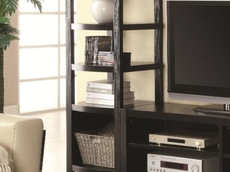 4-Tier Media Tower Cappuccino - 800355 Online now