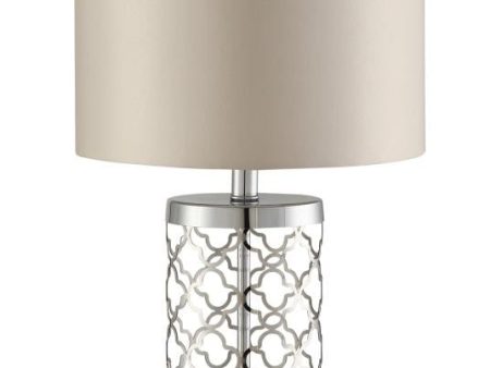 Drum Table Lamp Light Gold And Beige - 901314 For Cheap