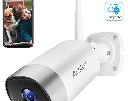 Avstart Outdoor Security Camera - 1080P WiFi Bullet Surveillance Cameras, IP66 Waterproof Home Camera with Encrypted Cloud, MicroSD Recording, FHD Night Vision, Two-Way Audio, Alexa Compatible CB205 For Discount