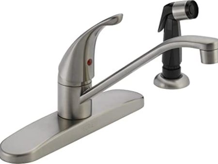 Peerless Classic Single Handle Kitchen Faucet, Stainless- P115LF-SS Online now