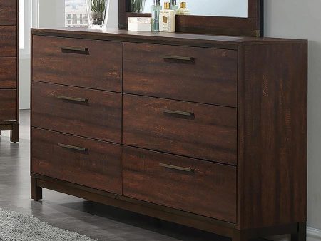 Edmonton 6-Drawer Dresser Rustic Tobacco - 204353 Online