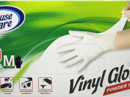 House Care, Vinyl, Powder Free, Disposable Gloves (in Medium, Large, Extra-Large) CH99232 CH99233 CH99234 Online