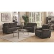 Northend Upholstered 3pc Living Room Set Charcoal - Set3P506241 Discount