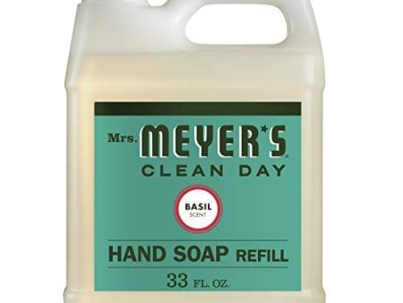 Mrs. Meyer s Liquid Hand Soap Refill, Basil, 33 fl oz (Pack of 1) Online now