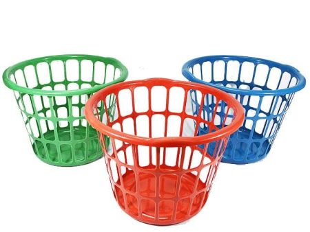 Plastic Laundry Basket 40 x 29 cm 290 G Associated- 10007208 Online Hot Sale