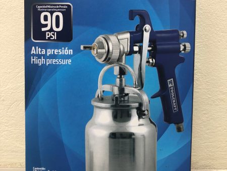 Toolcraft Spray Gun 90PSI Contents 1 Gun with Tank and 1 Cleaning Brush Ideal for irregular surfaces High quality construction Aluminum alloy body and paint container- TC1842 For Discount