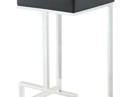 Square Counter Height Stool Black And Chrome - 105253 Cheap