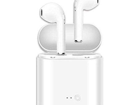 I7s TWS Bluetooth 5.0 Earbuds Earphones Stereo Sports Headphones Noise Cancelling and Waterproof Headsets with Built-in Mic Portable Charging Case-White Online