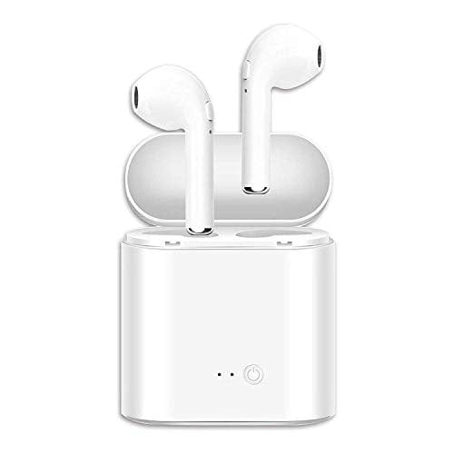 I7s TWS Bluetooth 5.0 Earbuds Earphones Stereo Sports Headphones Noise Cancelling and Waterproof Headsets with Built-in Mic Portable Charging Case-White Online