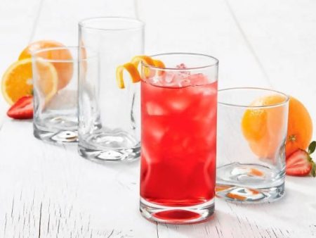 Libbey Drinkware 16pc impressions are everything, and we mean that literally, what sets the Impressions Glass Drinkware Set apart is its unique four sided dimpled shape which provides an easy grip for guests on special occasions and loved ones -4086 Cheap