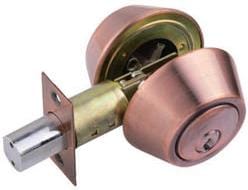 RAIDER Deadbolt Door Knob Lockset D102 Antique Copper (AC) for Office or Front Door Fashion